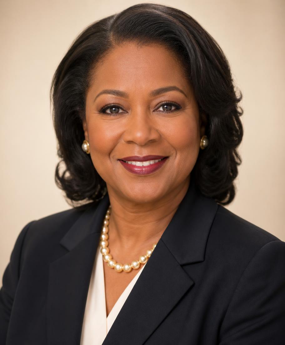 Attorney Connie Clay of Clay Law PLLC, smiling in a dark blazer and pearl necklace